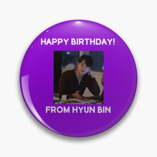 Item preview, Happy Birthday From Hyun Bin  designed and sold by kpopkdramamerch.