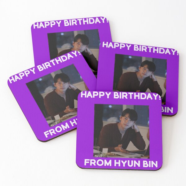 Item preview, Happy Birthday From Hyun Bin  designed and sold by kpopkdramamerch.