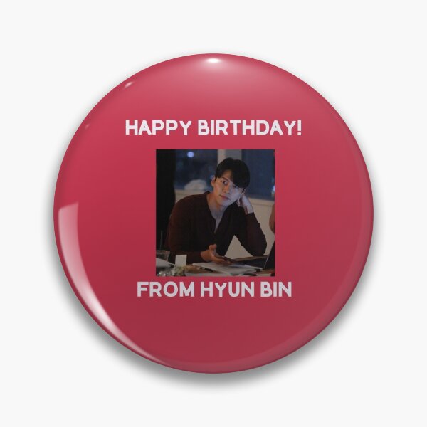 Item preview, Happy Birthday From Hyun Bin  designed and sold by kpopkdramamerch.