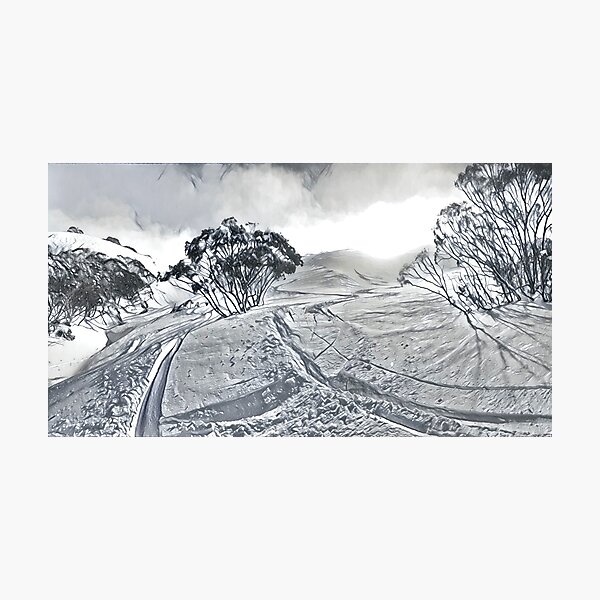 Item preview, First Tracks, Mt Hotham designed and sold by ajdesignsau.