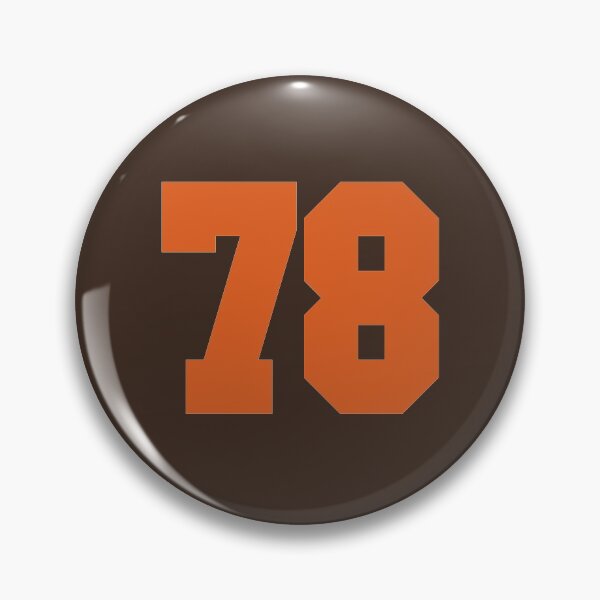 Item preview, 78  Number Cleveland Sports Seventy-Eight Brown Jersey designed and sold by HelloFromAja.