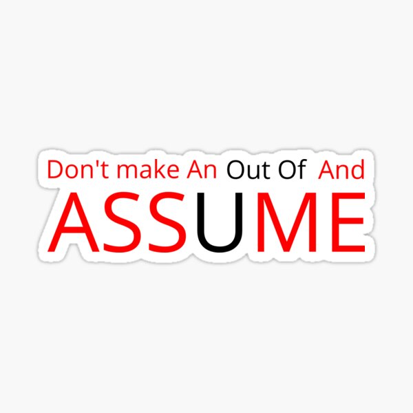 Savage Rock Gold Esteem Assume Sticker