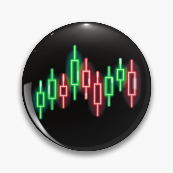 Item preview, Trader / Investor / Forex - Neon Glowing Japanese Candlestick Trading Chart designed and sold by SimplyDeals.