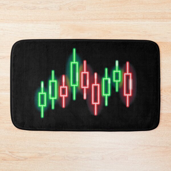 Item preview, Trader / Investor / Forex - Neon Glowing Japanese Candlestick Trading Chart designed and sold by SimplyDeals.