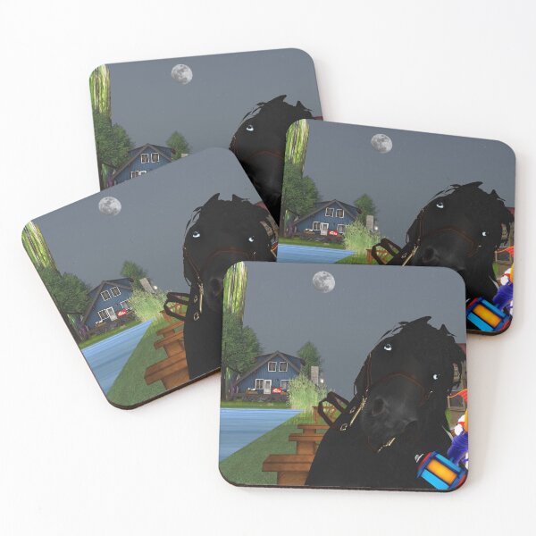 Item preview, funny second life fishing shot with horse designed and sold by The Poette.