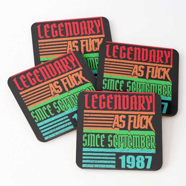 Item preview, 33th birthday Legendary as fuck since september 1987 designed and sold by shurikaner.