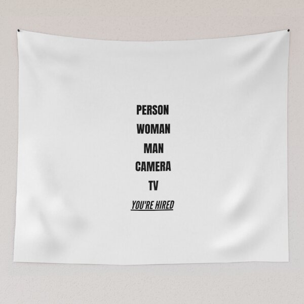 Item preview, Person, woman,man, camera, TV, you're hired designed and sold by Yesmalady.