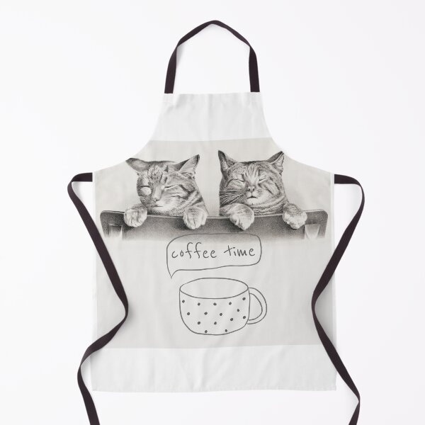 Aperçu de l'œuvre Sleepy Vintage Chats Chatons Coffee Time créée et vendue par thefauxchanel.