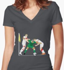 Jonathan Walters: Irish Warrior Women's Fitted V-Neck T-Shirt