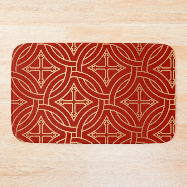 Item preview, Royal Red and Gold Decor Pattern designed and sold by More than Myriad.
