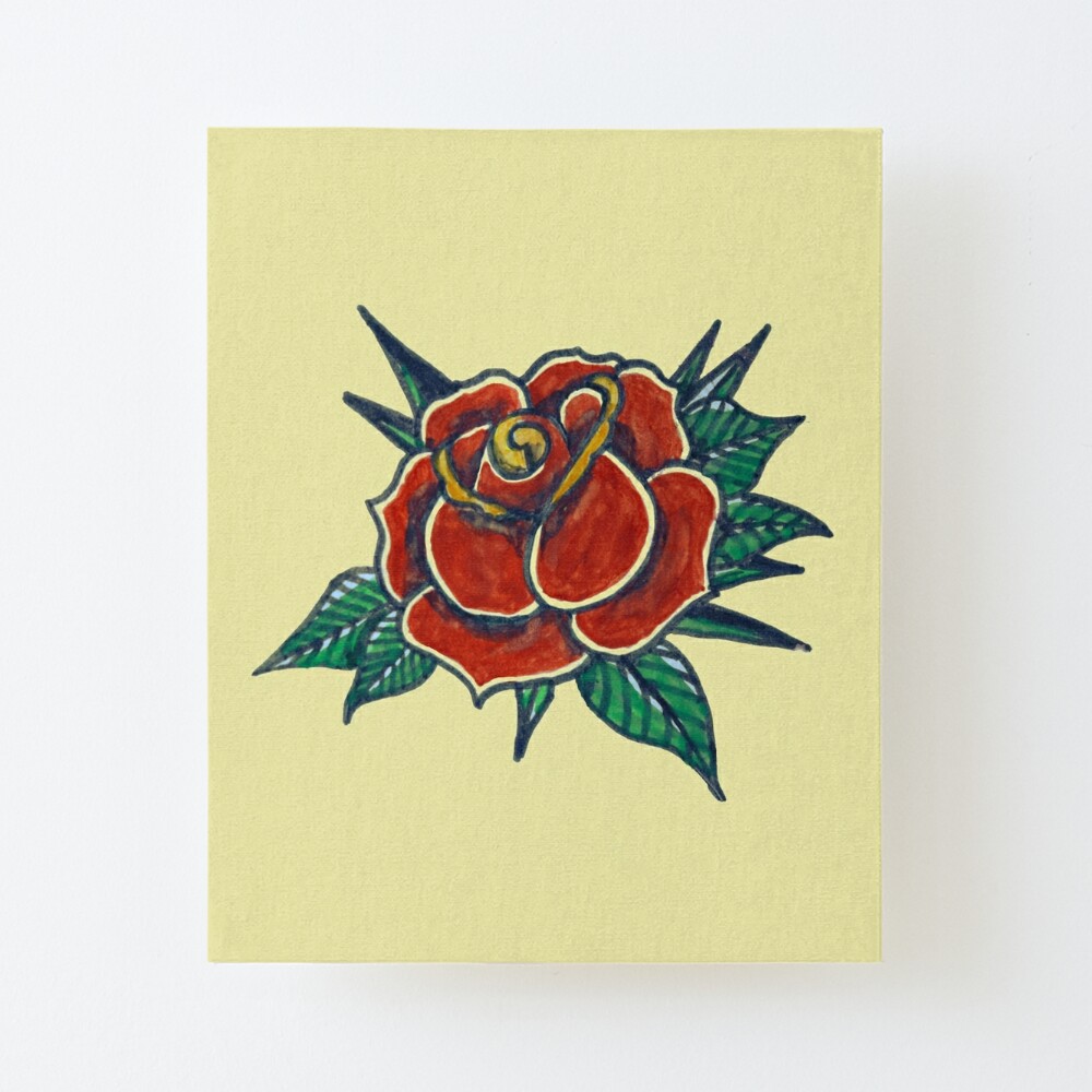 Traditional Rose Tattoo Idea  BlackInk