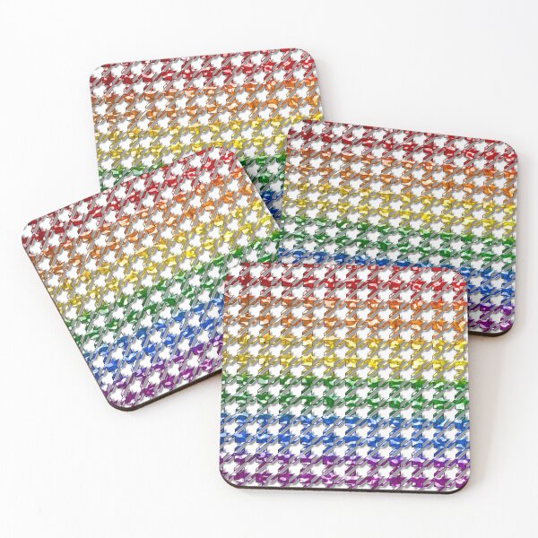 Item preview, Houndstooth Rainbow Metallic designed and sold by MarkUK97.