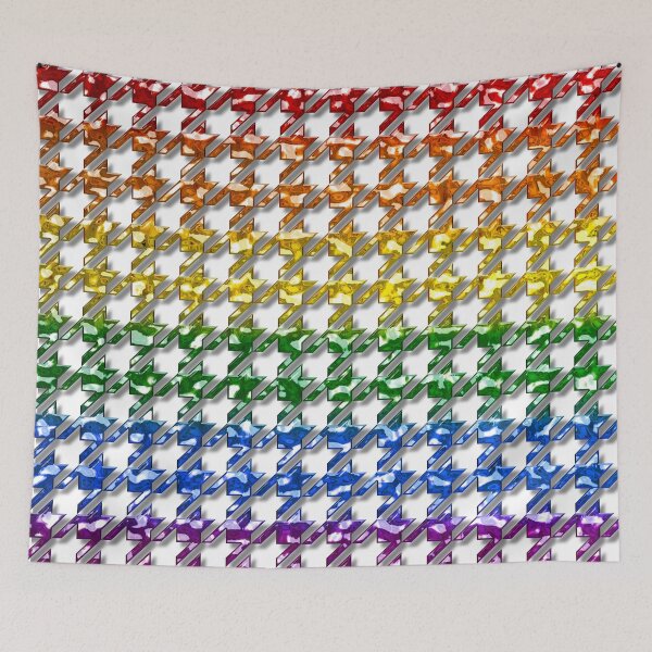Item preview, Houndstooth Rainbow Metallic designed and sold by MarkUK97.