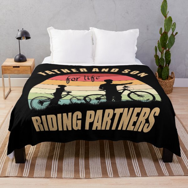 Item preview, Father and Son Riding Bicycles Vintage designed and sold by Rahdoo.