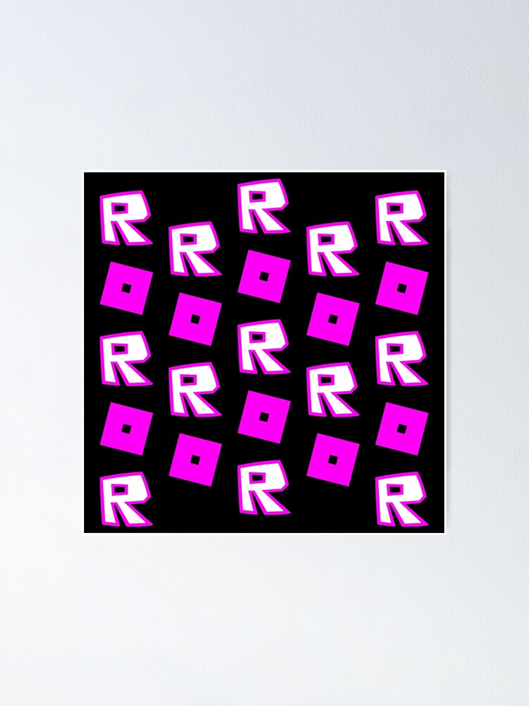 Roblox Pink Gaming Poster By T Shirt Designs Redbubble - pink pastel wall roblox