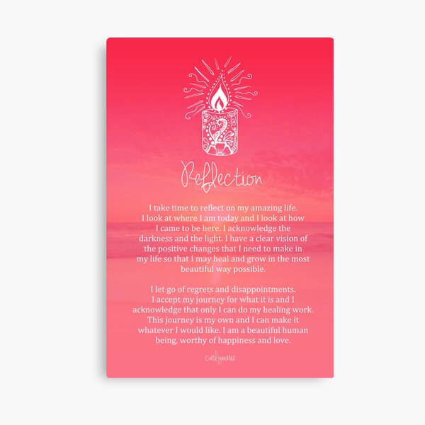 Affirmation - Reflection Canvas Print
