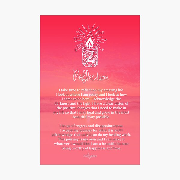 Affirmation - Reflection Photographic Print