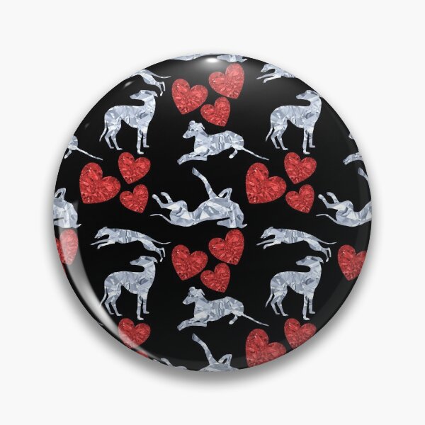 Item preview, Diamantes de galgo con corazones de piedras preciosas de rubí designed and sold by GreytGraphicals.