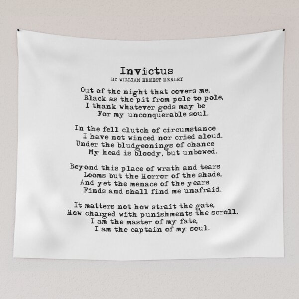 Item preview, Invictus Poem designed and sold by czerinaart.
