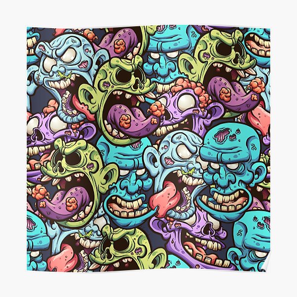 "Colorful Zombies" Poster for Sale by renju1902 Redbubble