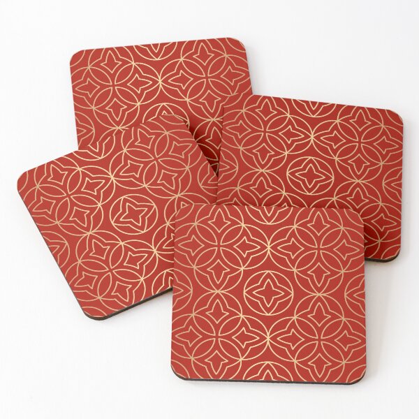 Item preview, Royal Red and Gold Decor Pattern 3 designed and sold by More than Myriad.