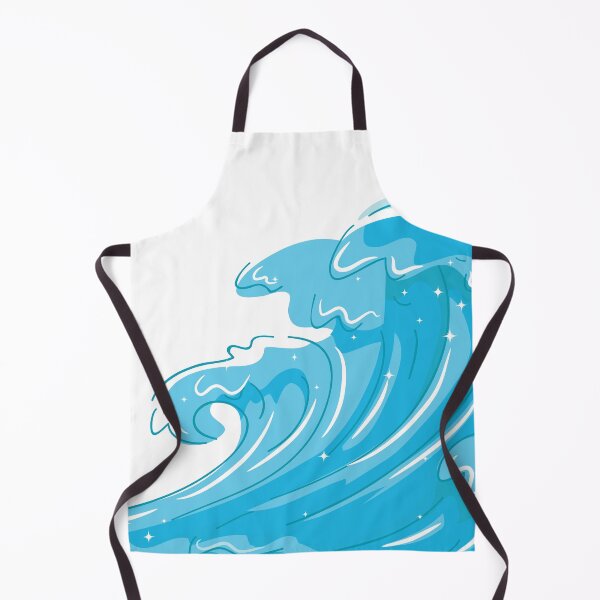 Item preview, Blue Ocean Tsunami wave sea storm waves cartoon designed and sold by OneTimeEngineer.