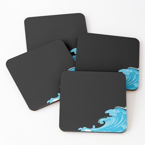 Item preview, Blue Ocean Tsunami wave sea storm waves cartoon designed and sold by OneTimeEngineer.
