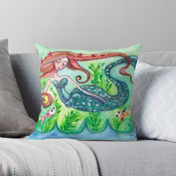 Underwater Star Throw Pillow