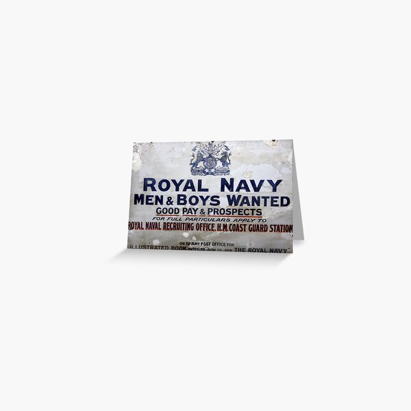 Royal Navy recruitment Greeting Card