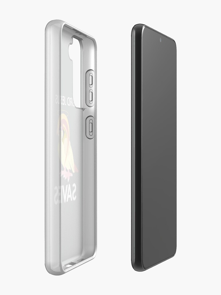 Alternate view of Twitch Plays Pokemon: Bird Jesus Saves! iPhone/Galaxy Case - Light Grey Case & Skin for Samsung Galaxy