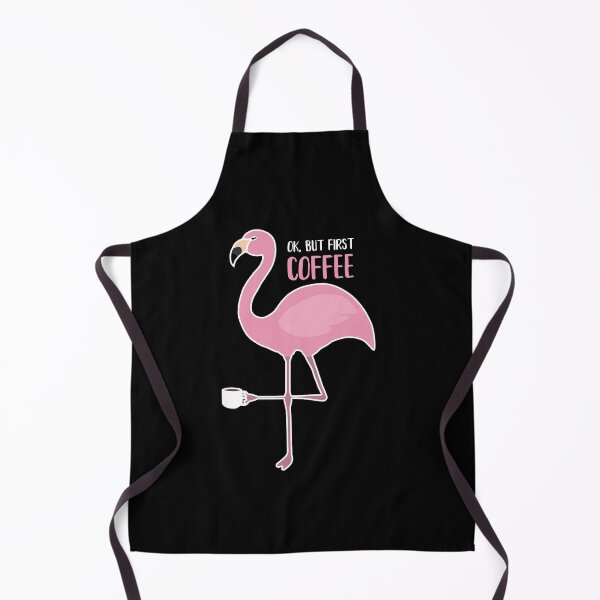 Artikelvorschau, OK, aber zuerst Kaffee, liebe Flamingo entworfen und verkauft von Logiamerch.