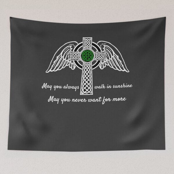 Item preview, Celtic Irish Blessing Cross Ireland Gaelic Quotes May You Always Walk  designed and sold by TopTeeShop.