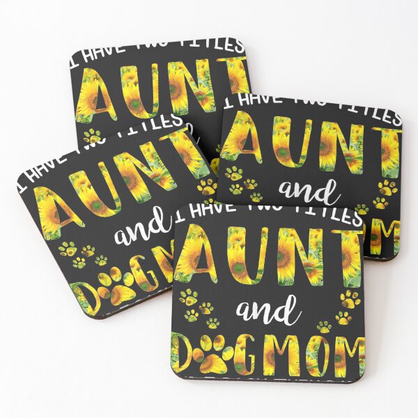 Item preview, I Have Two Titles Aunt and Dog Mom Sunflower  designed and sold by taydyreo.