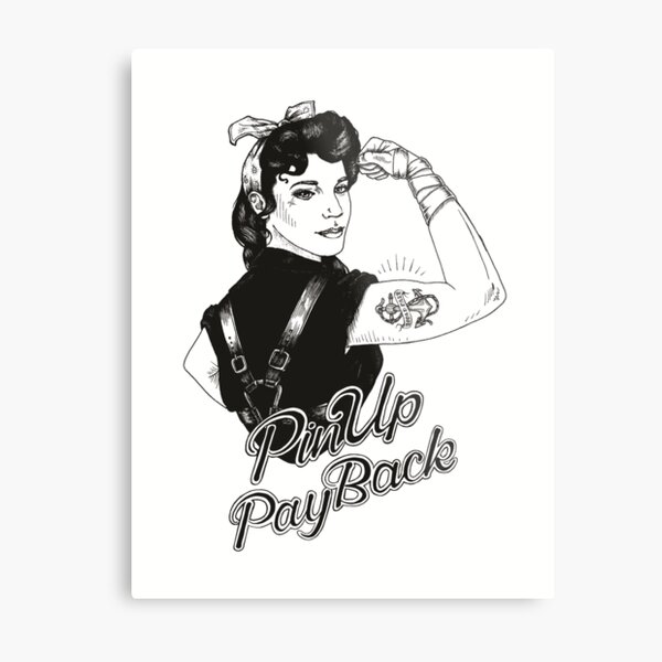PinUp PayBack Big Sister Metal Print