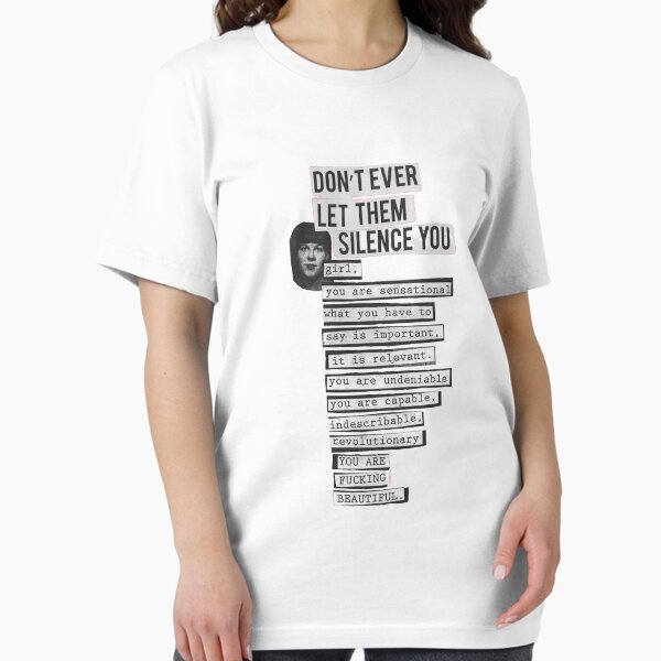 Vista previa del artículo con la obra «NUNCA DEJES QUE TE SILENCIAN - RIOT GRRRL», diseñado y vendido por Luckythelab.