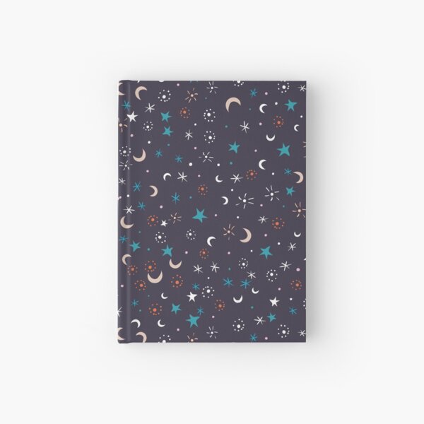 Item preview, stars and moons cosmic pattern designed and sold by rysunki-malunki.