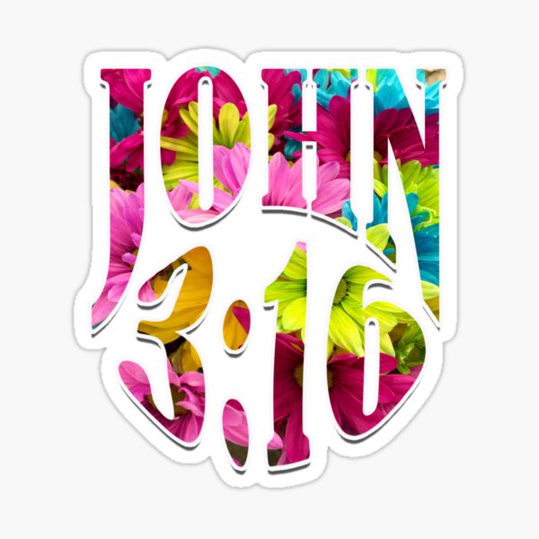 John 3:16 Sticker