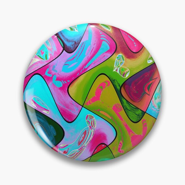 Item preview, Colorful and Wavy Heart Collage designed and sold by ckylin.
