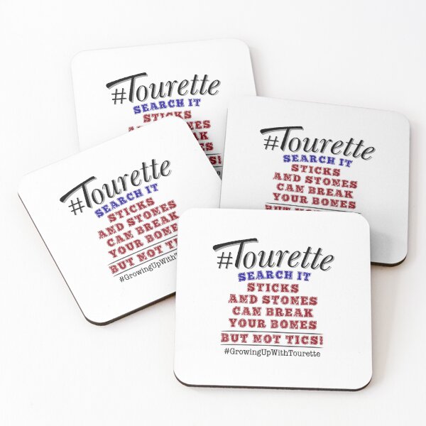 Item preview, Stick And Stones Can Break Your Bones But Not Tics , Tourette Syndrome Awareness , Tourettes designed and sold by MJDezigns.