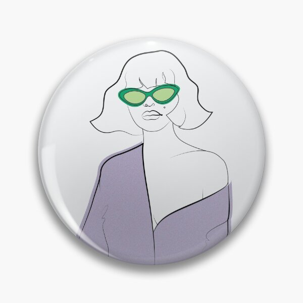 Item preview, The cool and sexy chick wears cateye glasses whenever she wants designed and sold by Greta Vit.