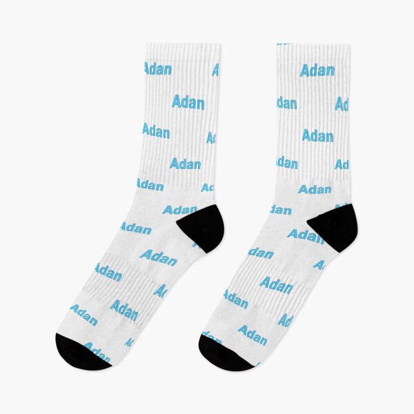Item preview, Adan name blue personalised lettering text designed and sold by PrettyDesserted.