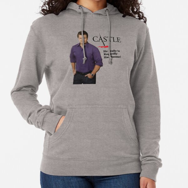 He Really Is Ruggedly Handsome - Castle Nathan Fillion Lightweight Hoodie