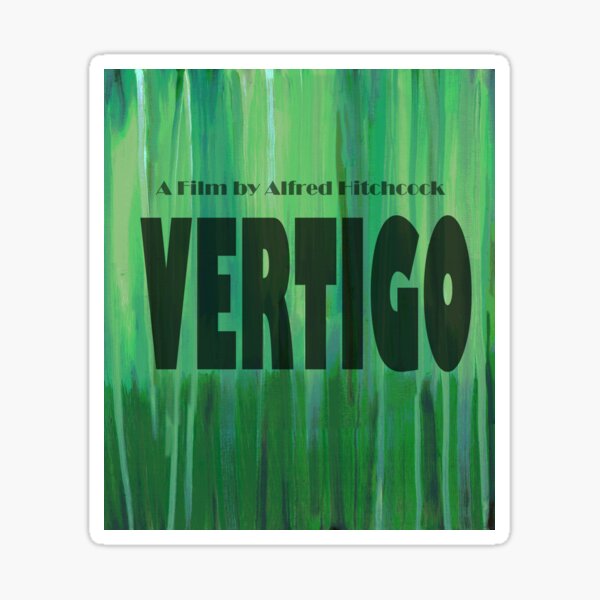 Vertigo - Green Curtains Abstract Sticker