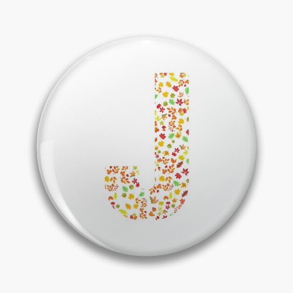 Item preview, J letter with autumn leaves - letter J designed and sold by ellis-vinyasa.