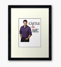 He really Is Ruggedly Handsome - Castle Nathan Fillion Framed Print