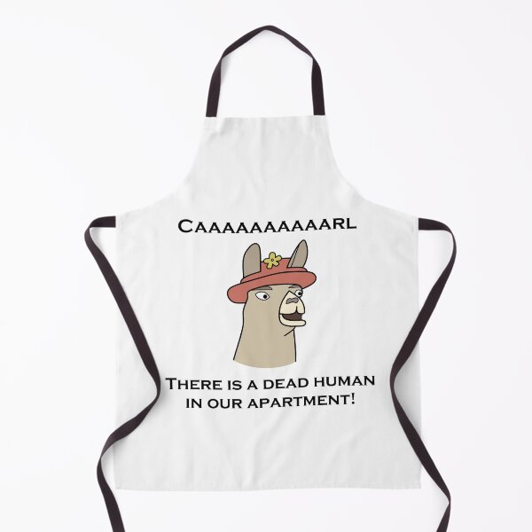 Item preview, Llamas with Hats - "Caaaaaaaaaarl! There is a dead human in our apartment!" designed and sold by NickHasling.