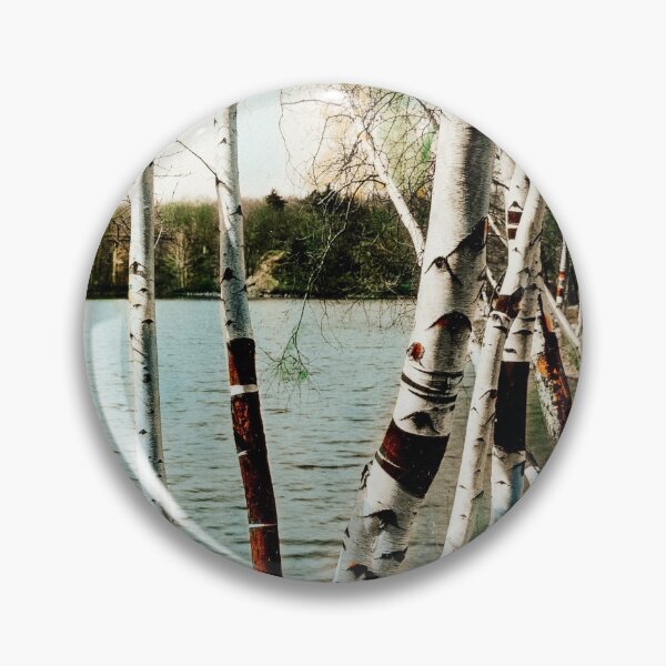 Item preview, Birch Trees near lake pattern photography art gift idea for her designed and sold by conceptDVS.