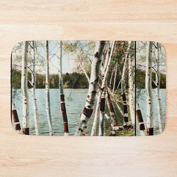 Item preview, Birch Trees near lake pattern photography art gift idea for her designed and sold by conceptDVS.