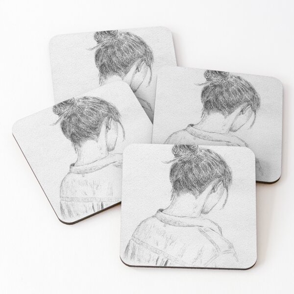 Item preview, Young Woman Portrait from Behind - Artistic Sketch designed and sold by ibadishi.