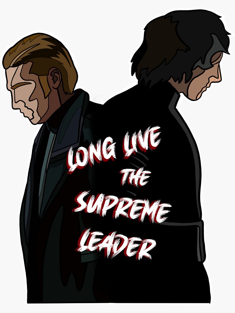 Imagen 3 de 3, Pegatina con la obra Larga vida al líder supremo, diseñada y vendida por makemedinosore.